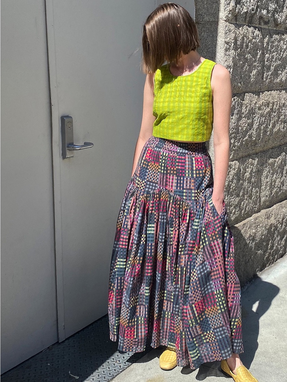 Rujuta Sheth Leila Skirt Night Rubix XS 100% Cotton